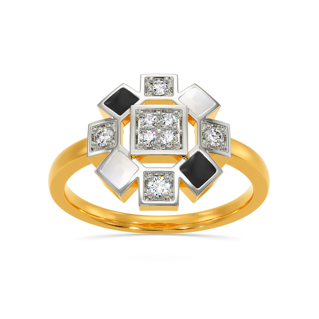 Monochrome Dream Diamond Rings