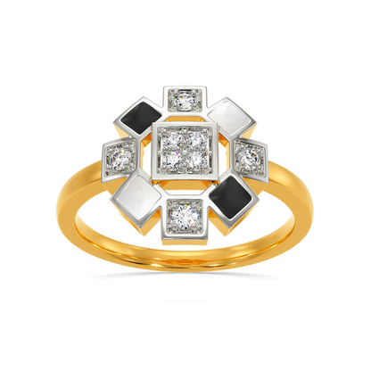 Monochrome Dream Diamond Rings