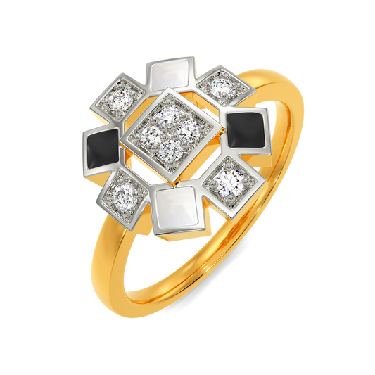 Monochrome Dream Diamond Rings