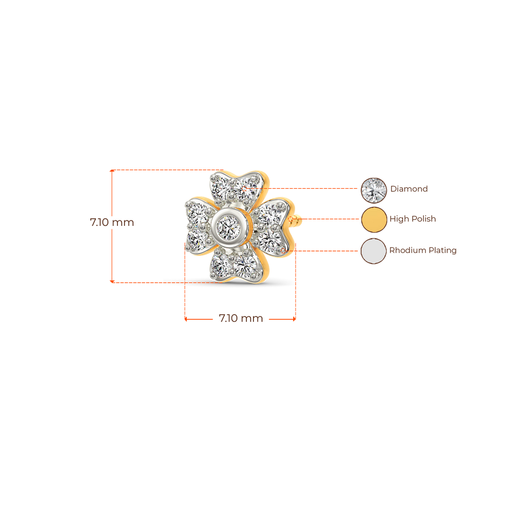 Ethereal Flora Diamond Earrings