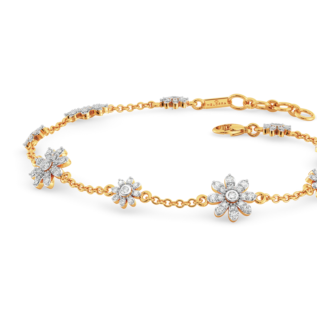 Whimsical Chintz Diamond Bracelets