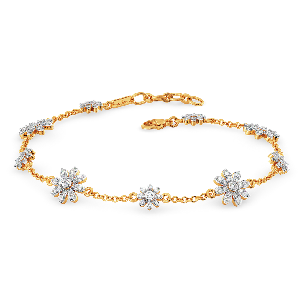 Whimsical Chintz Diamond Bracelets