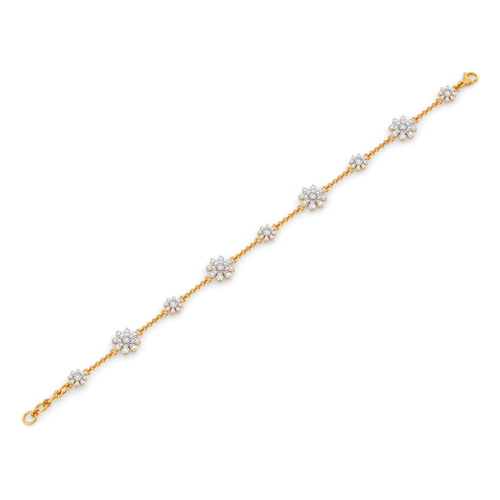 Whimsical Chintz Diamond Bracelets