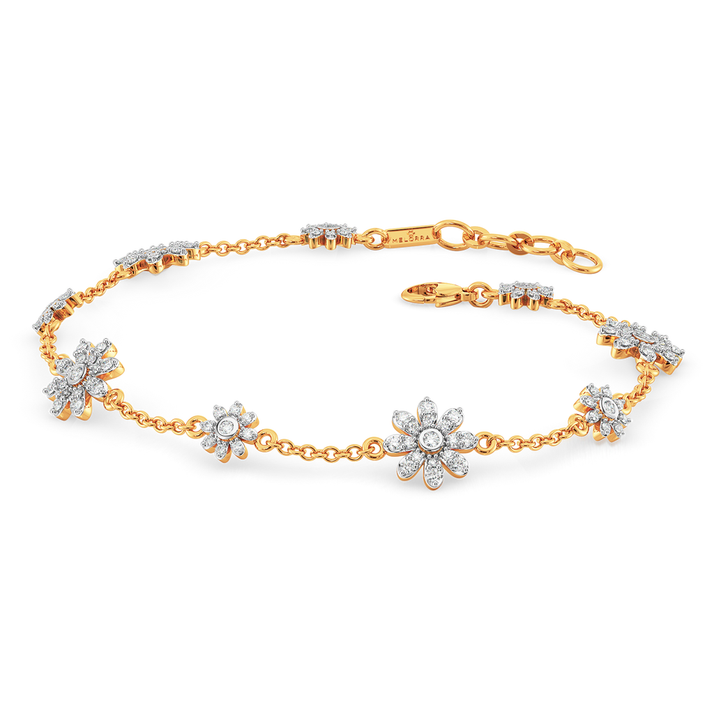 Whimsical Chintz Diamond Bracelets