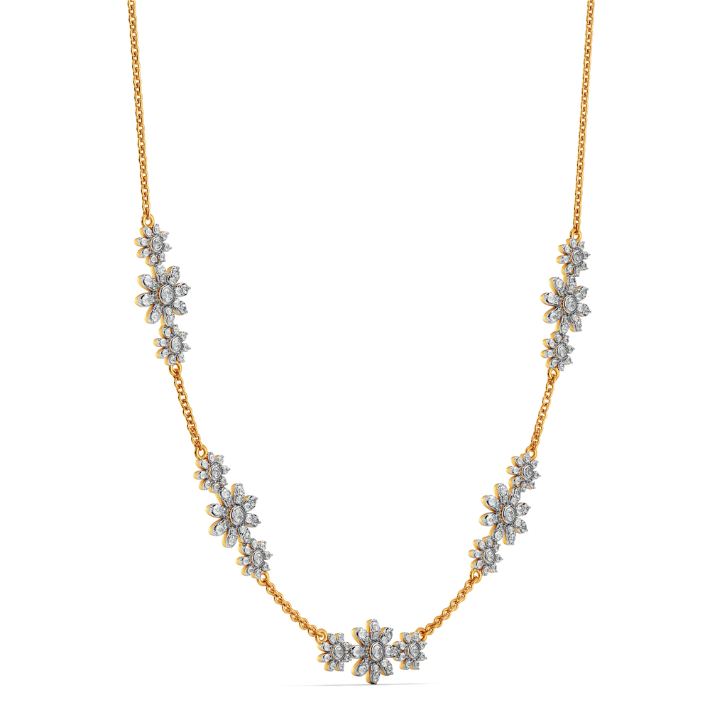 Whimsical Chintz Diamond Necklaces