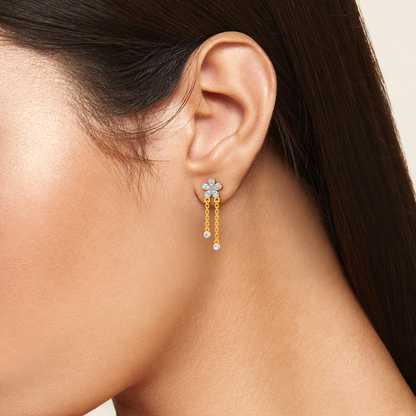 Zen Blooms Diamond Earrings