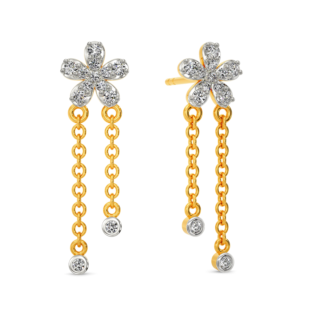 Zen Blooms Diamond Earrings