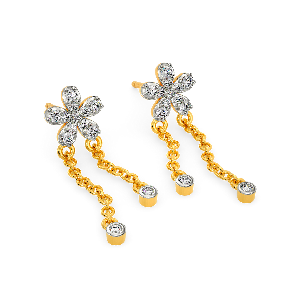 Zen Blooms Diamond Earrings
