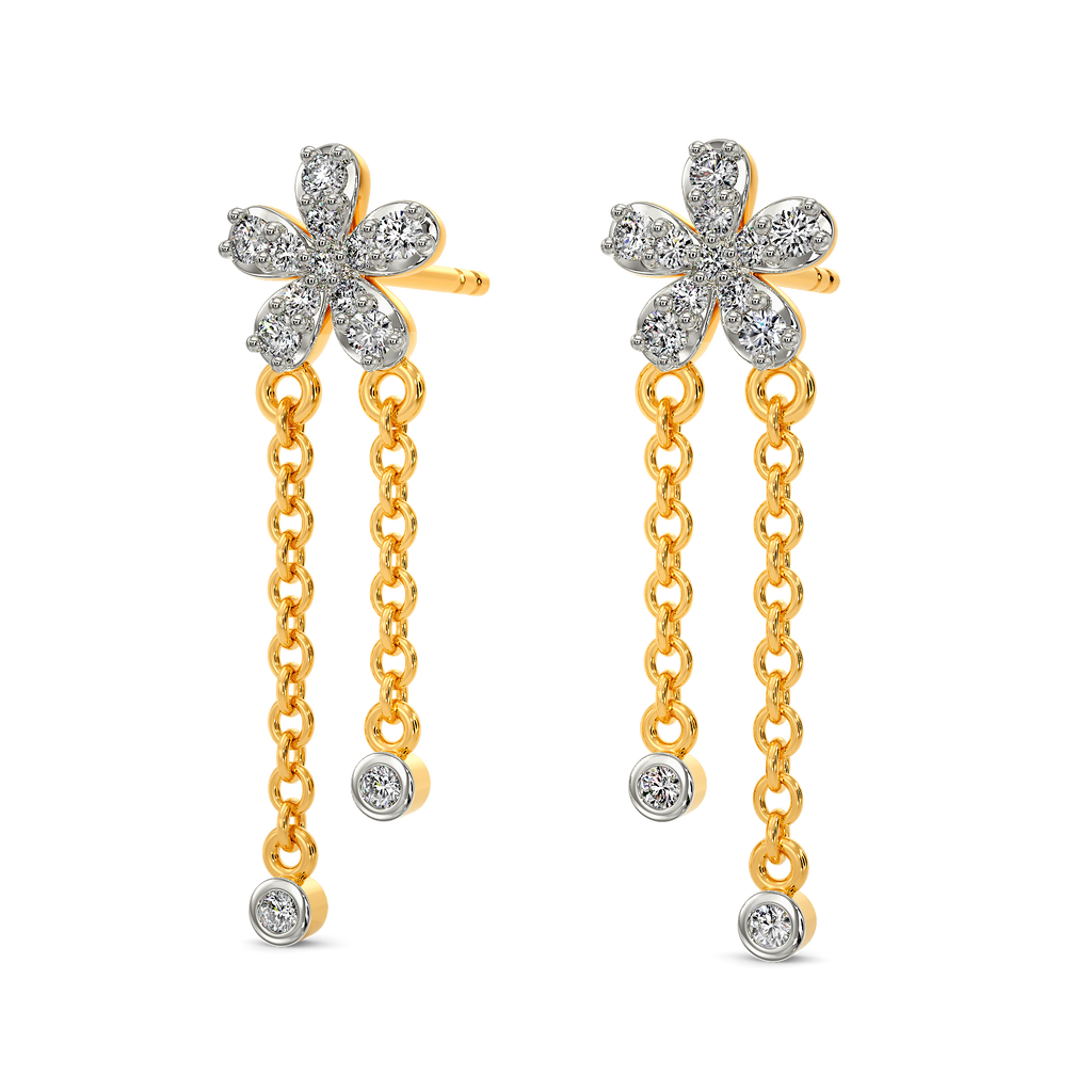 Zen Blooms Diamond Earrings