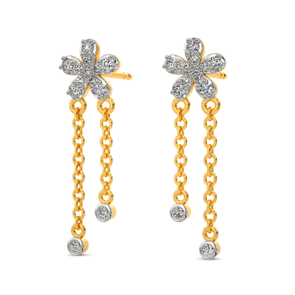 Zen Blooms Diamond Earrings