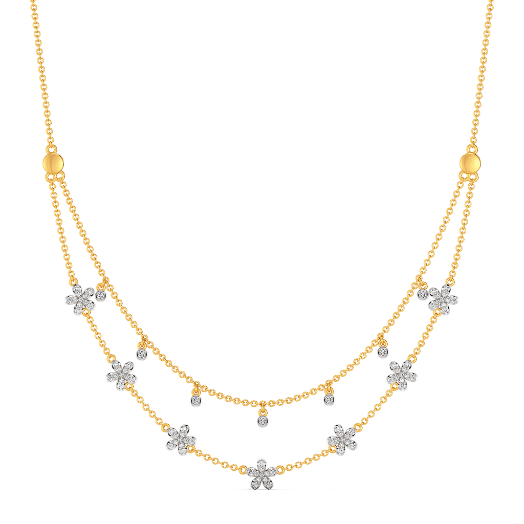 Zen Blooms Diamond Necklaces