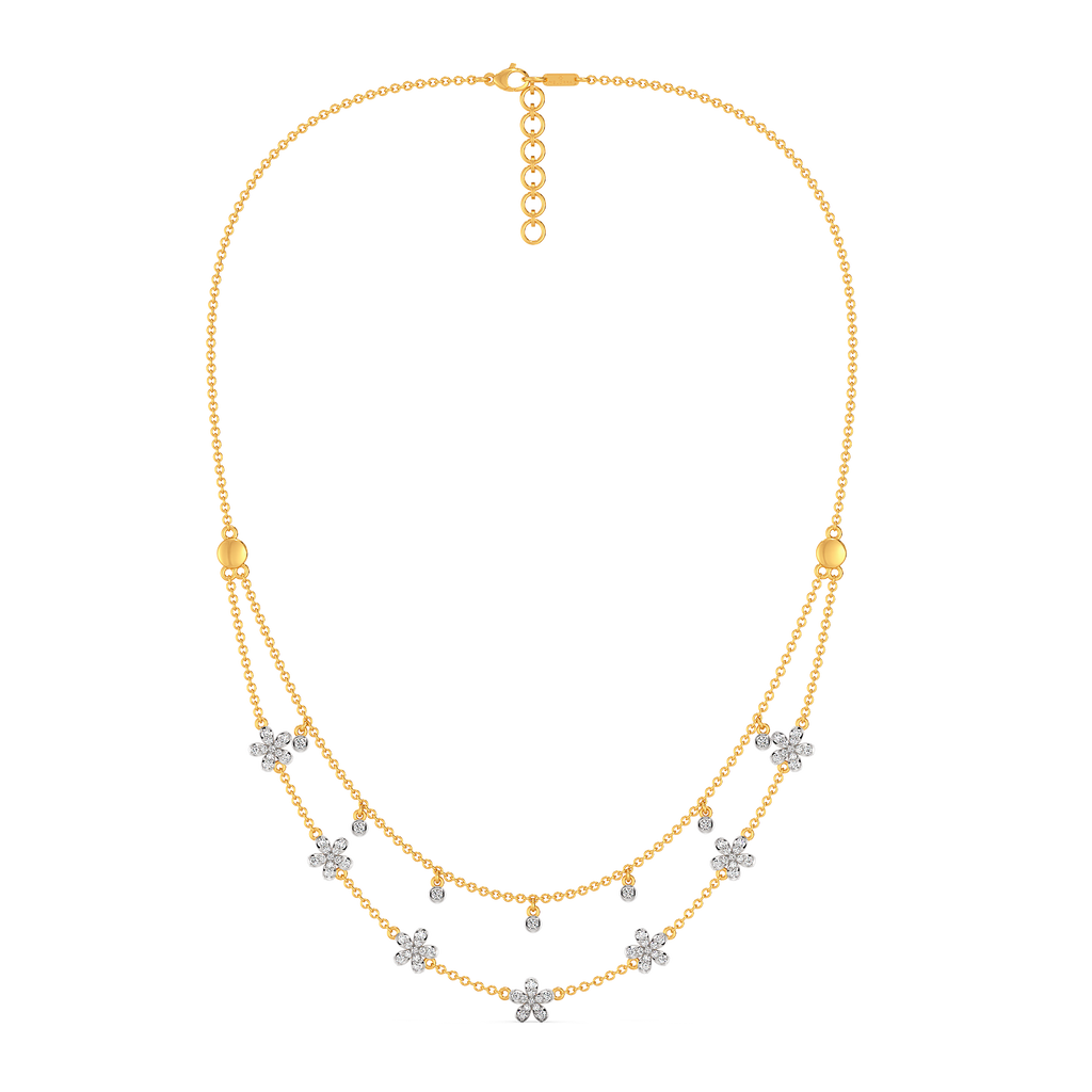 Zen Blooms Diamond Necklaces