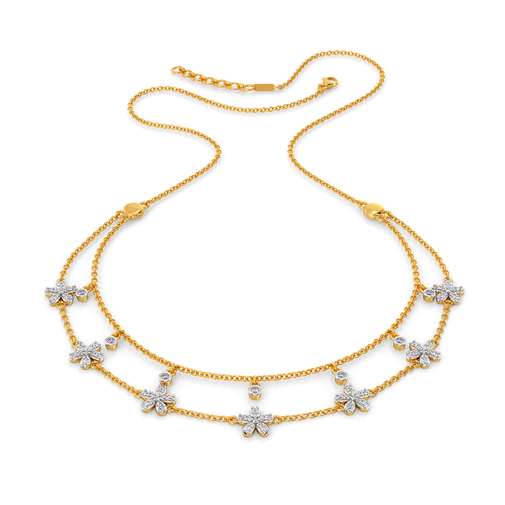 Zen Blooms Diamond Necklaces
