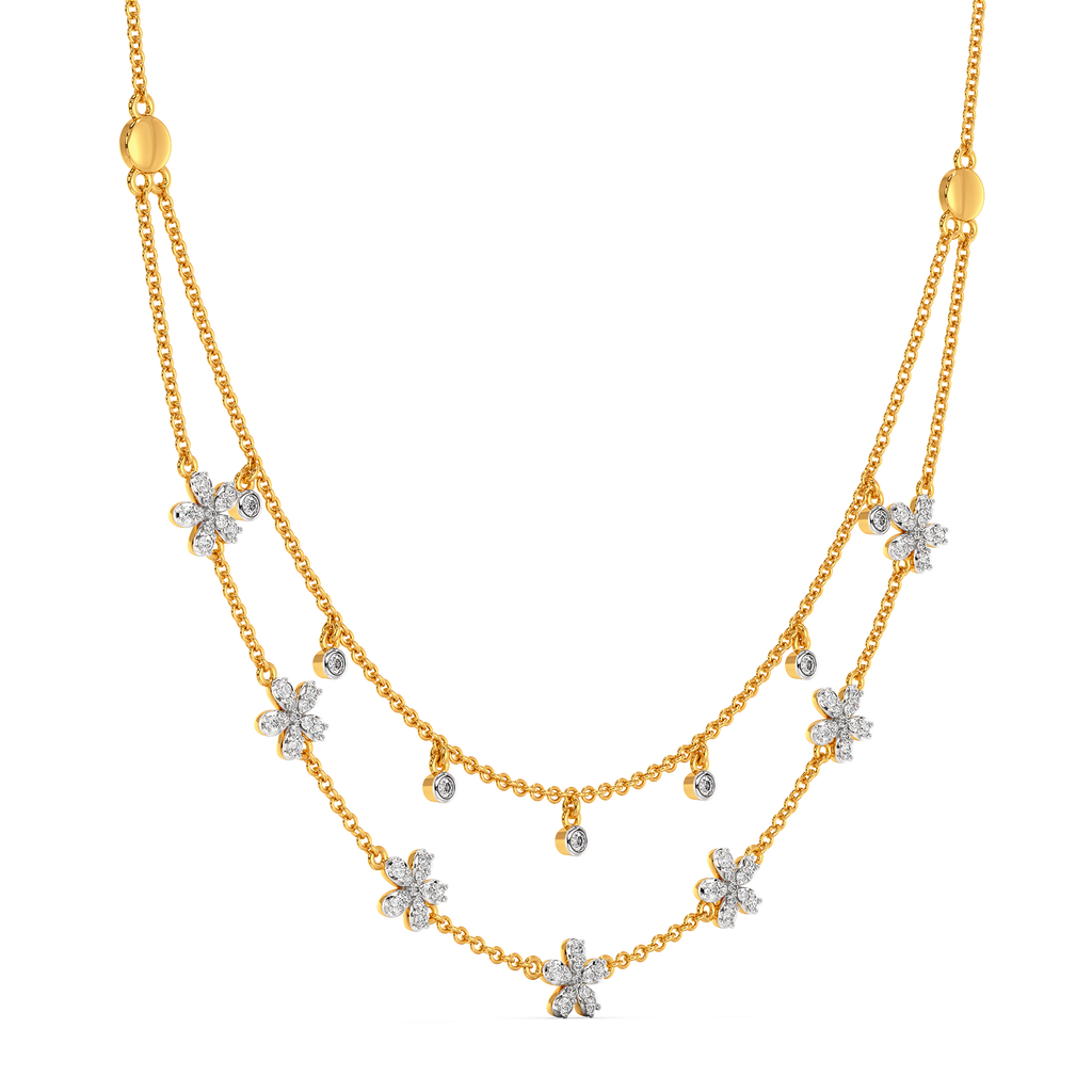 Zen Blooms Diamond Necklaces