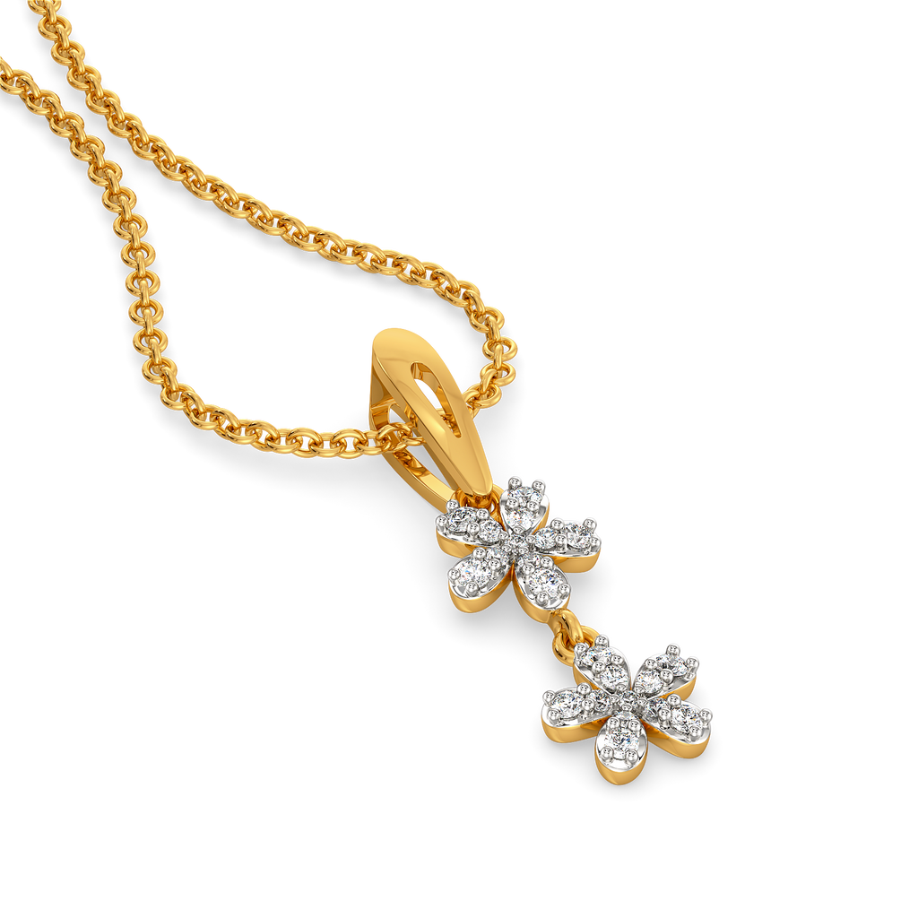 Zen Blooms Diamond Pendants