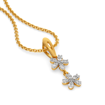 Zen Blooms Diamond Pendants