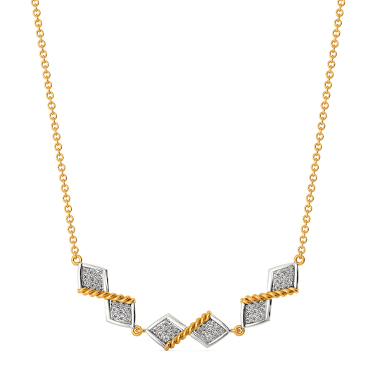 Woven Harmony Diamond Necklaces