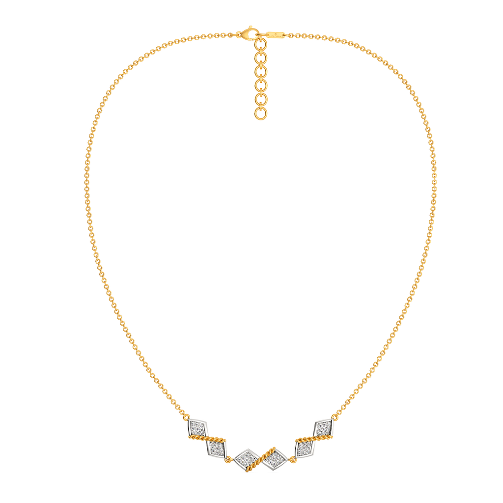 Woven Harmony Diamond Necklaces