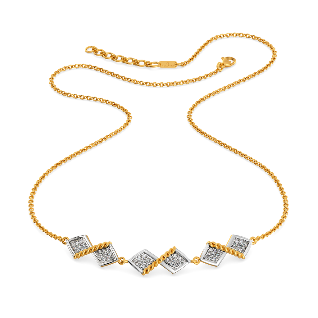 Woven Harmony Diamond Necklaces