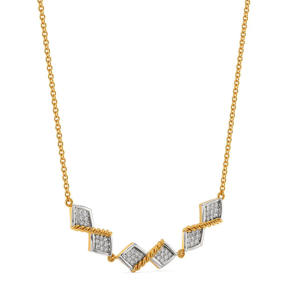 Woven Harmony Diamond Necklaces