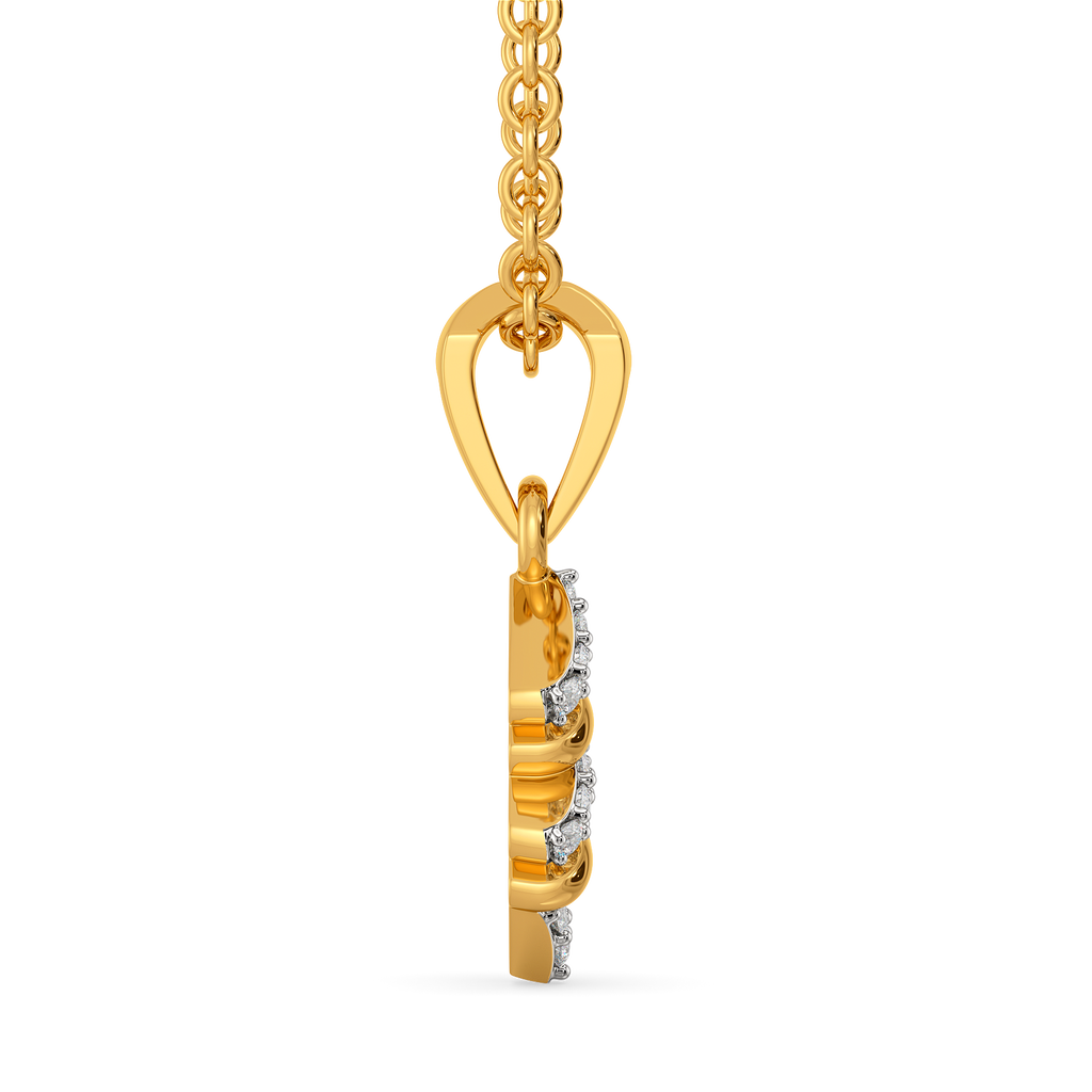 Knitted Twist Diamond Pendants