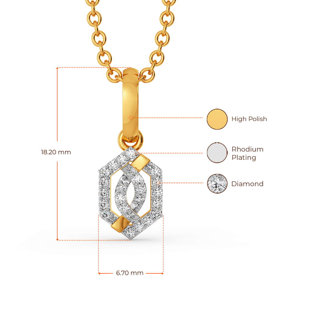 Looped Grace  Diamond Pendants