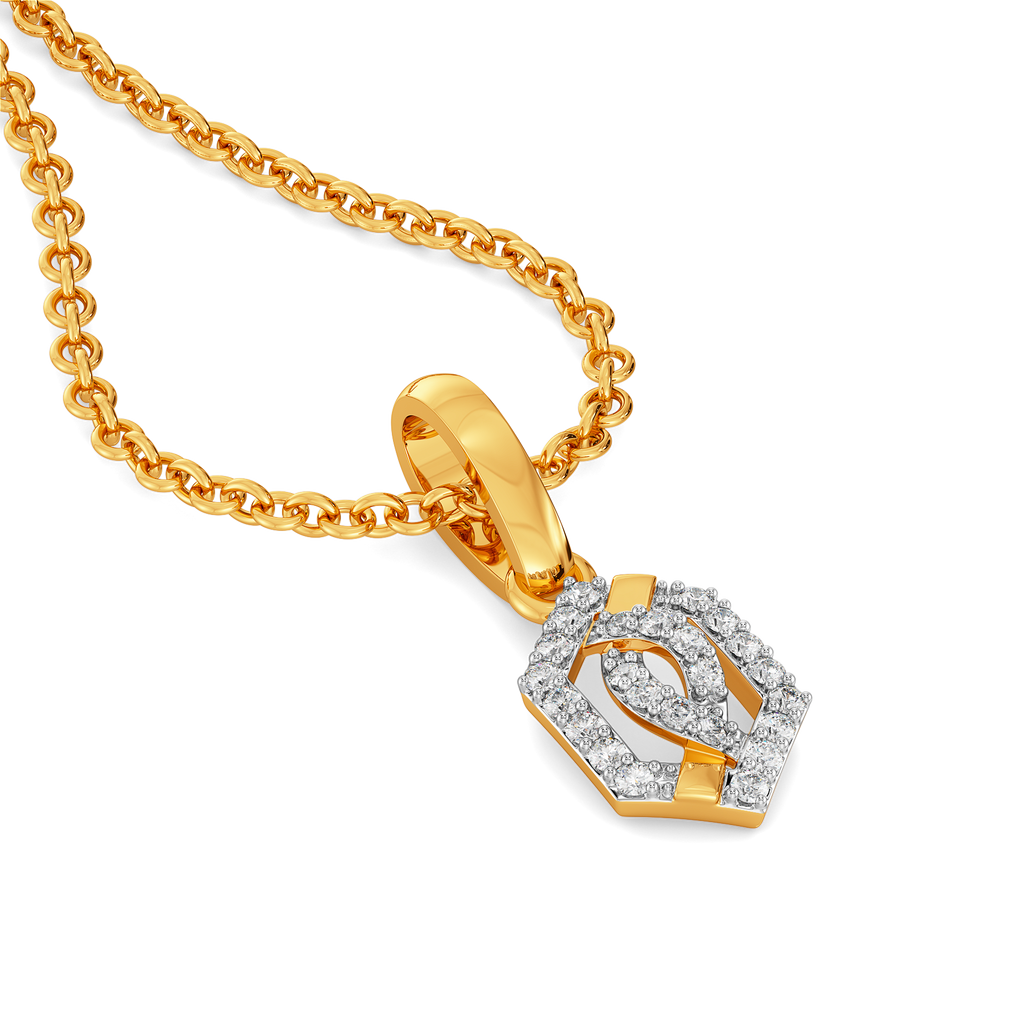 Looped Grace  Diamond Pendants