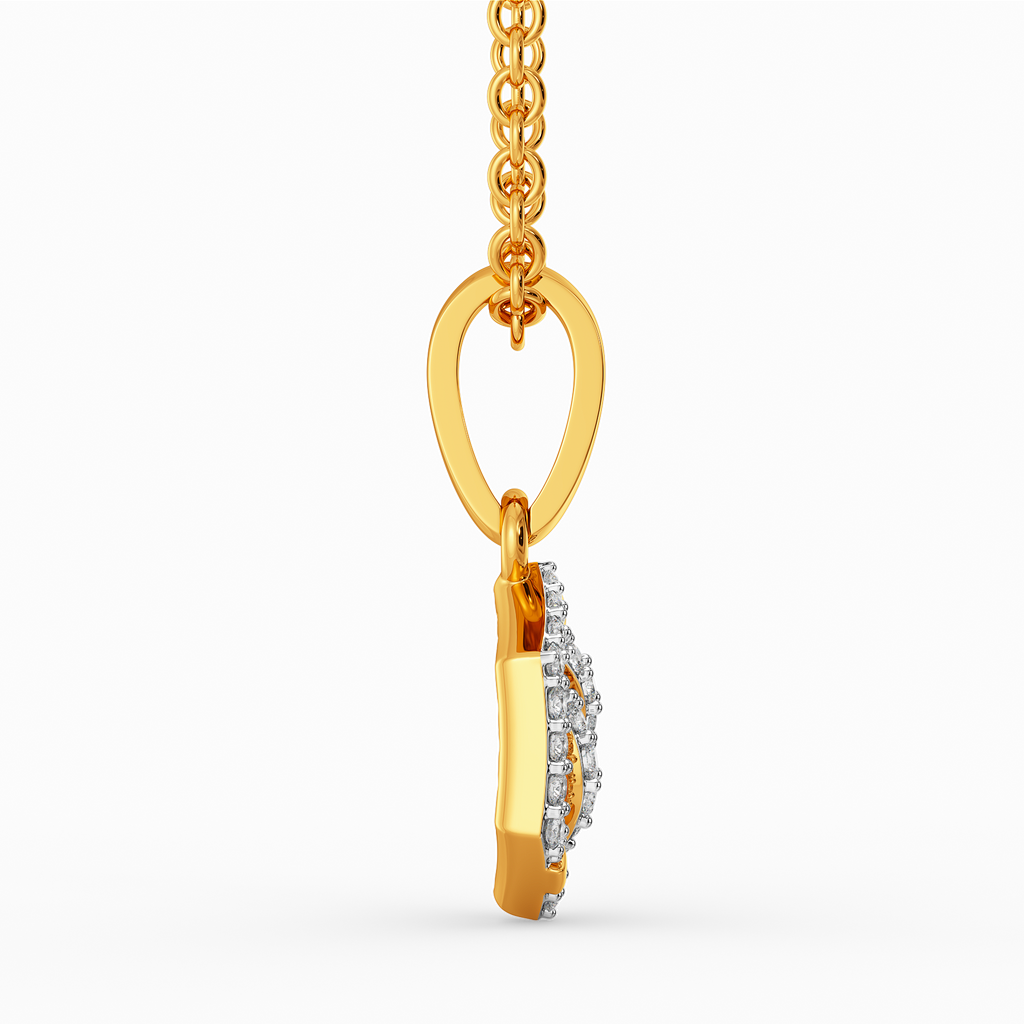 Looped Grace  Diamond Pendants