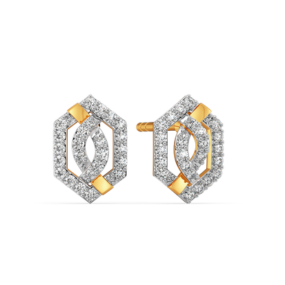 Looped Grace  Diamond Earrings