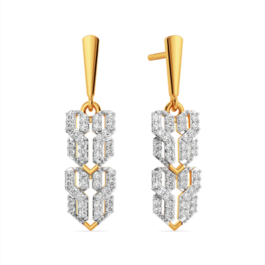 Woven Warmth Diamond Earrings