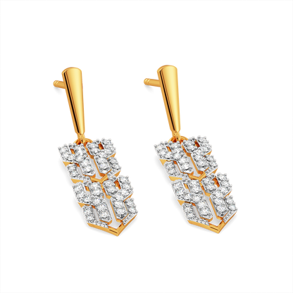 Woven Warmth Diamond Earrings