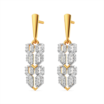 Woven Warmth Diamond Earrings