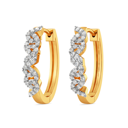 Twist and Texture Diamond Earrings