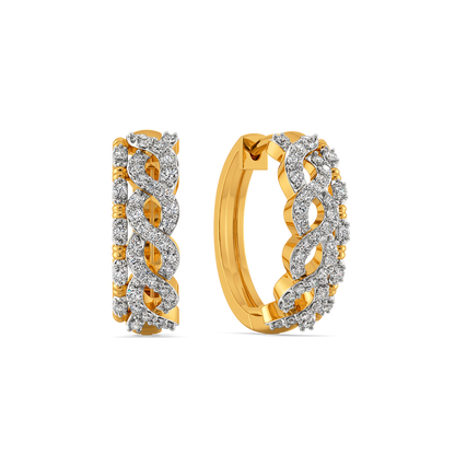 Classic Weave Diamond Earrings