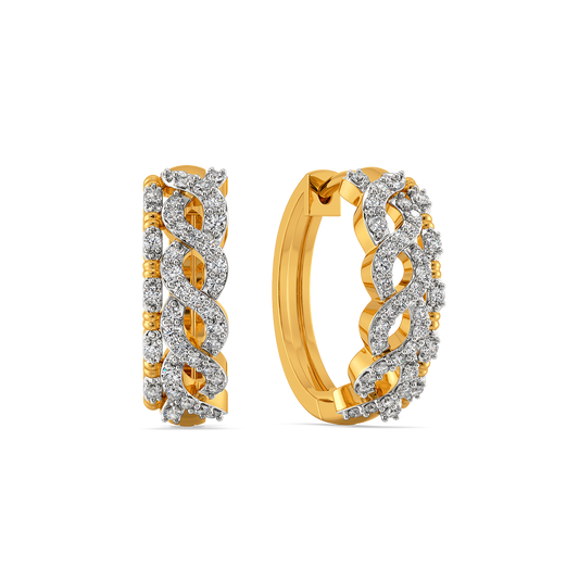 Classic Weave Diamond Earrings