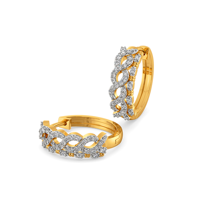 Classic Weave Diamond Earrings