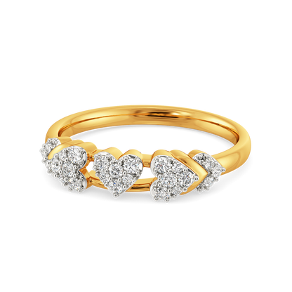 Shimmer Hearts Diamond Rings