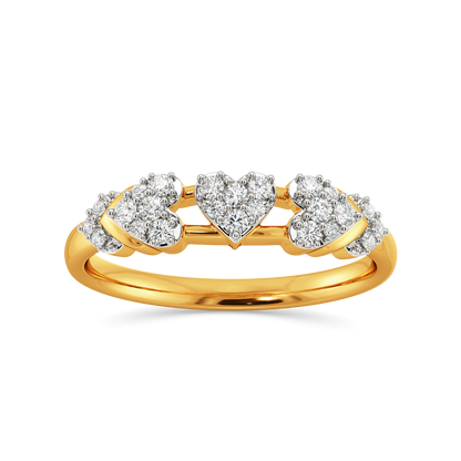 Shimmer Hearts Diamond Rings