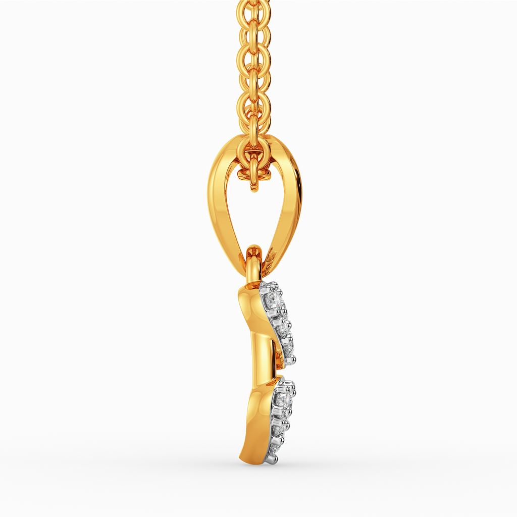 Shimmer Hearts Diamond Pendants