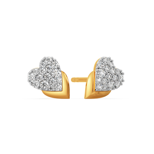 Shimmer Hearts Diamond Earrings
