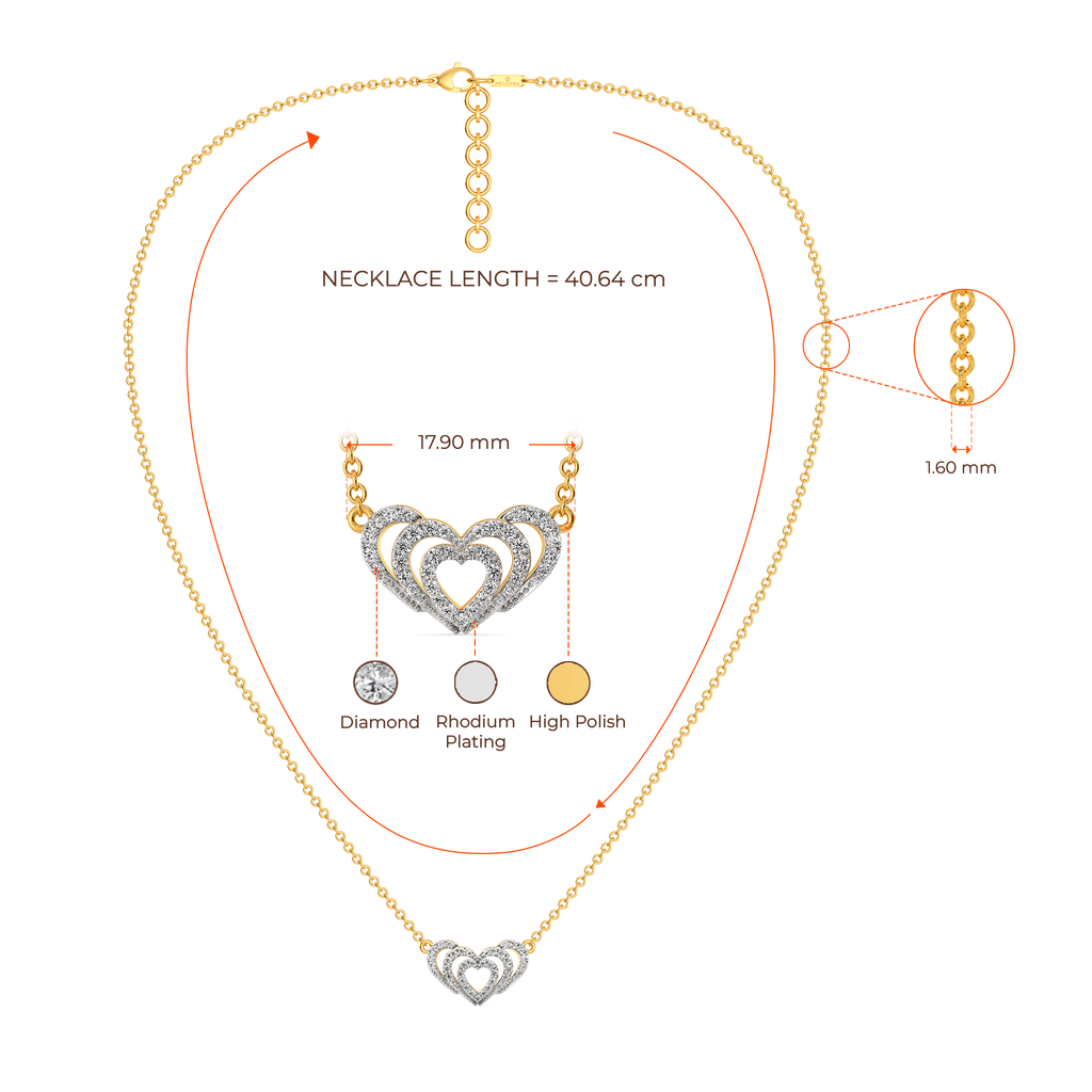 Whispers of Love Diamond Necklaces