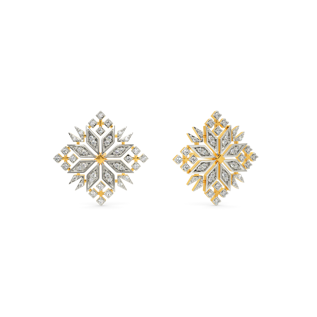 Frosted  Diamond Earrings