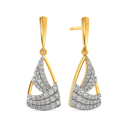Drapes of Elegance Diamond Earrings