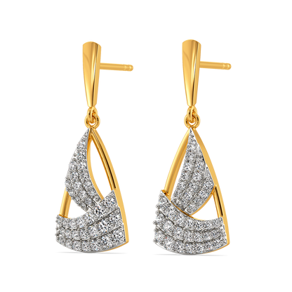 Drapes of Elegance Diamond Earrings