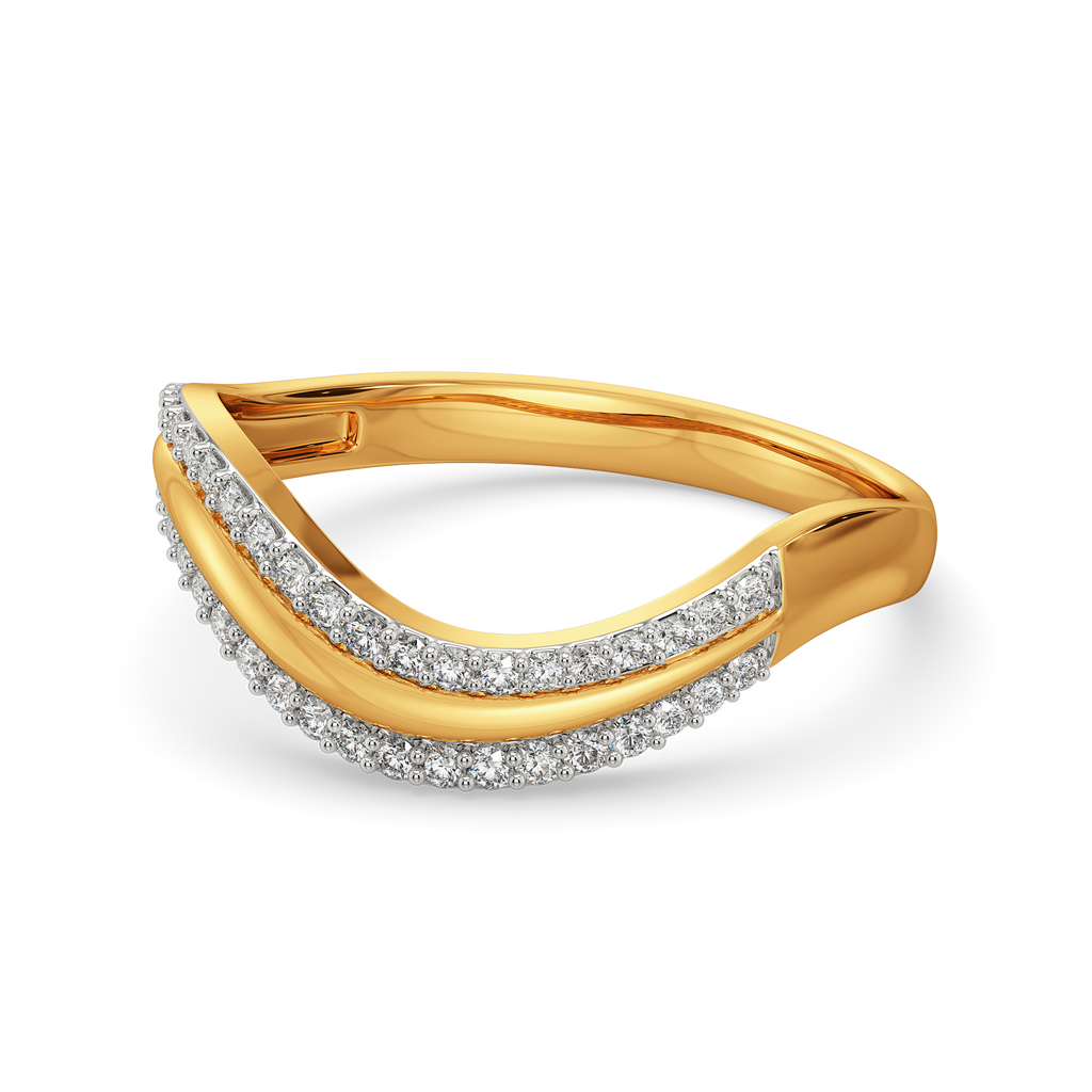 Drapes of Elegance Diamond Rings