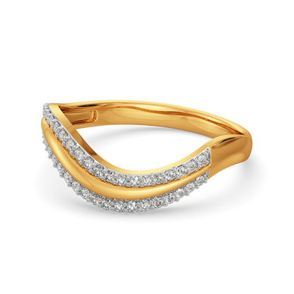 Drapes of Elegance Diamond Rings