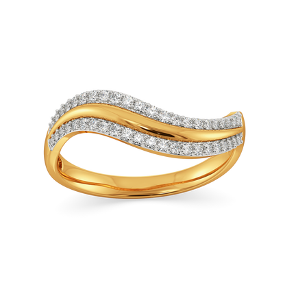 Drapes of Elegance Diamond Rings