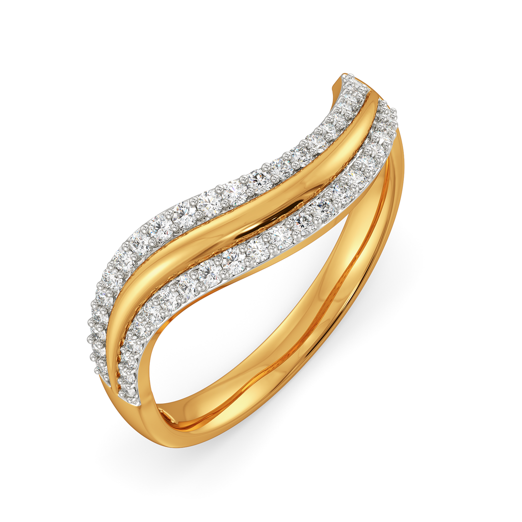 Drapes of Elegance Diamond Rings
