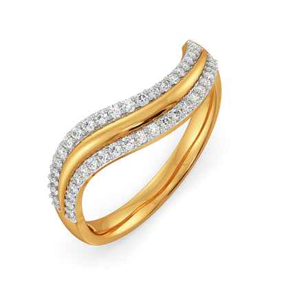 Drapes of Elegance Diamond Rings