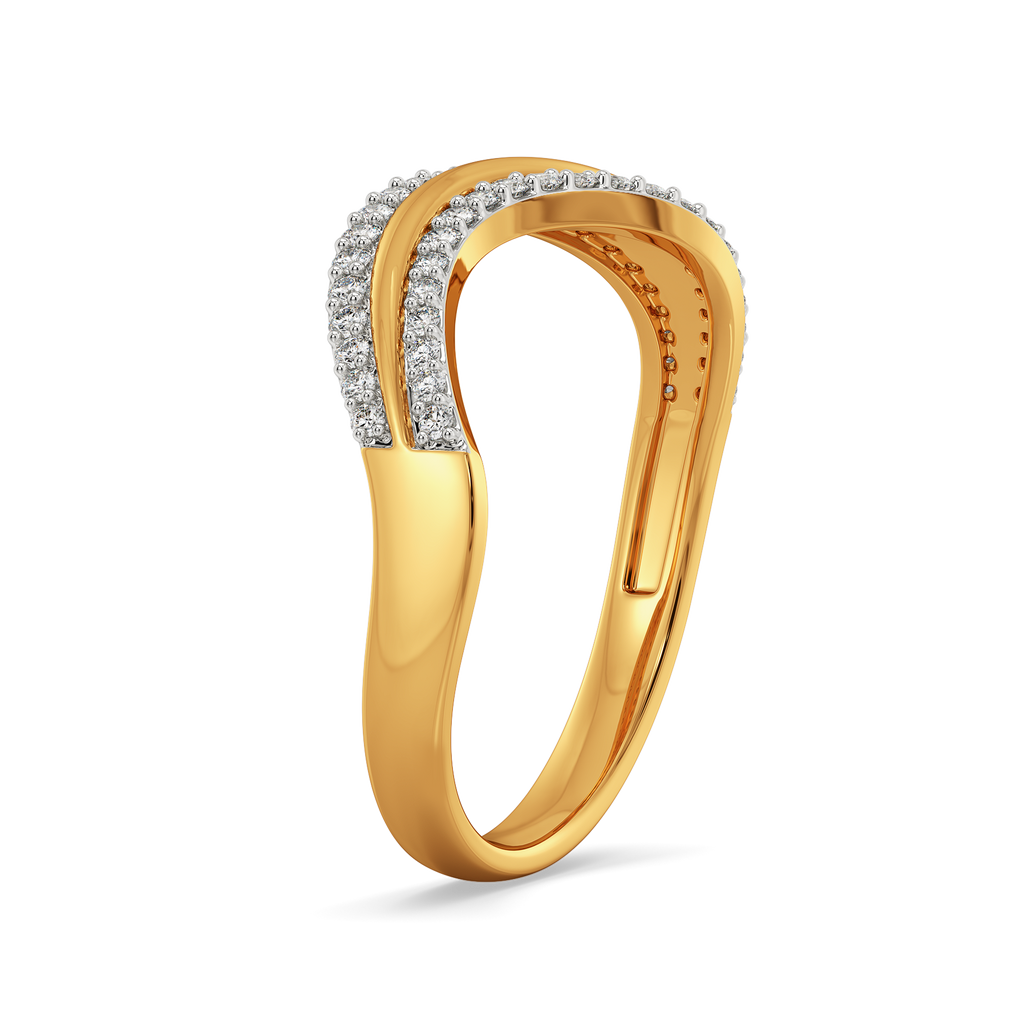Drapes of Elegance Diamond Rings